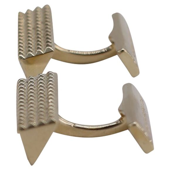 Burberry Stud Cufflinks in Gold Metal - Picture 4 of 4